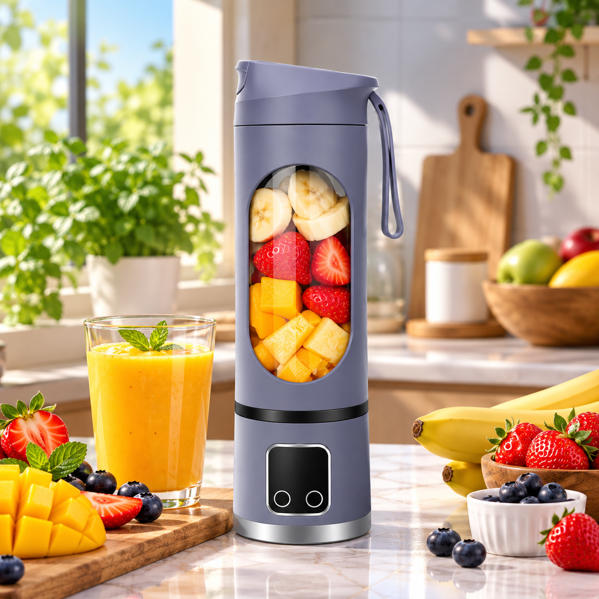 Rechargeable Portable Blender for Smoothies & Shakes